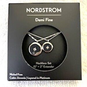 Nordstrom Demi Fine 2-necklace and pendant set NWT